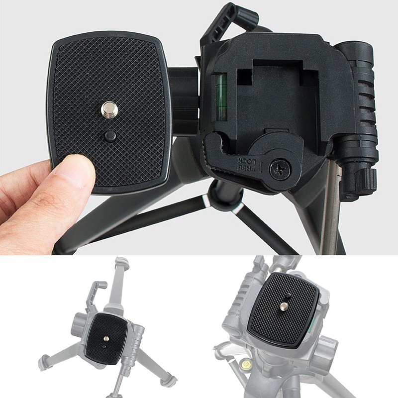 LUCKYKODOR Camera Quick Release Plate Universal Quick Release Plate Tripod