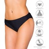 Aquarti Women's Medium Waist Bikini Bottoms - Classic Bikini Bottoms
