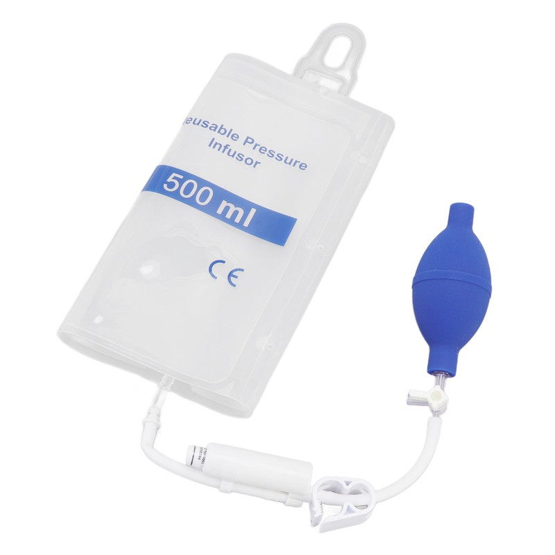 500ml Pressure Infusion Bag Transparent Pressure Infuser Bag for Patient