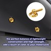 Road Glide Windshield Bolts, Gold Titanium Windshield Screws, Harley Top