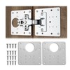 10Pcs Stainless Steel Hinge Repair/Reinforcement Plates Set - Durable Cabinet