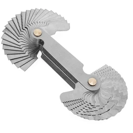 AnNafi® Herramienta de calibre de corte de paso de rosca de rosca, tornillo métrico de acero inoxidable | Herramienta de prueba e inspección | Calibres | Juego de herramientas de corte de paso de medidor de rosca
