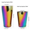 Naroote Cocktail Shaker, Stylish Colourful Stainless Steel Boston Cocktail Shaker