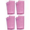 Aquasentials Exfoliating Bath Cloth (4 Pack) (Pink Only)