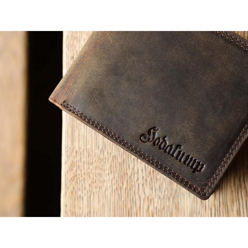 Hodalump Genuine Leather Men's Wallet in Gift Box with RFID
