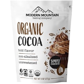 Organic Cocoa Powder (8 oz) Premium Cocoa, Bold Rich Flavor, Perfect for Baking, Fair Trade Certified, 100% Unsweetened Cocoa Powder, Non-GMO Sourced, Verified Gluten Free