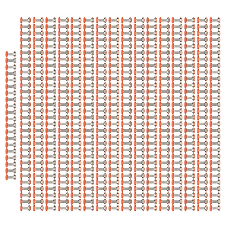 500 Sets Metal Studs Rivets 6x8mm Iron High Hardness Strong
