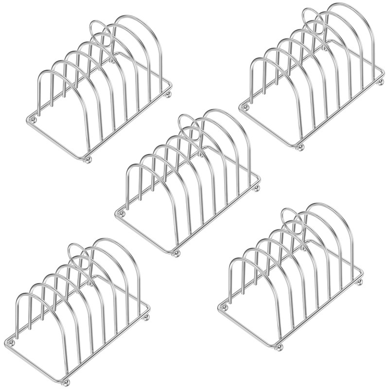 2 or 5 Pcs Toast Rack with Ball Feet and