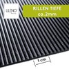 Lilena Home Dimpled Rubber Mat, Grooved mat., 220x100 cm