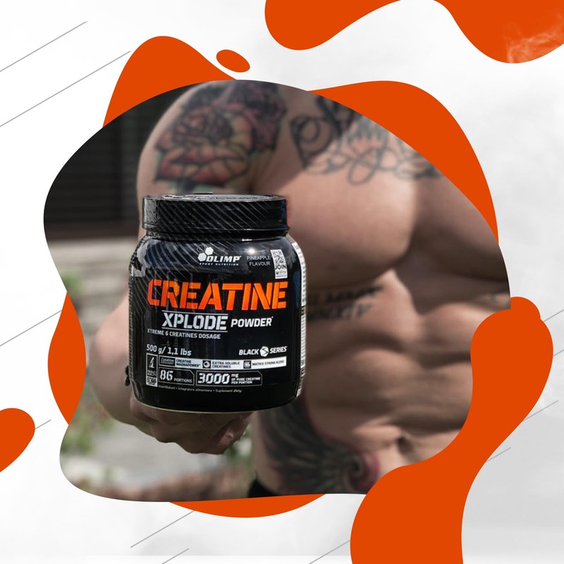 Olimp Labs Creatine Xplode Powder, Pineapple Flavour, 500 g