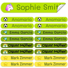 50 Labels for Marking Items, 6 x 1 cm. Label Stickers for Books and School Supplies for Nurseries and Schools (Fairy)