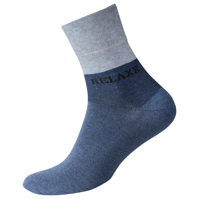8 Pairs of Mens Socks Quarter "RELAXX, Cotton, Soft Loop