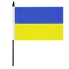 Ukraine Table Flag 5'' x 8'' - Ukrainian Desk Flag