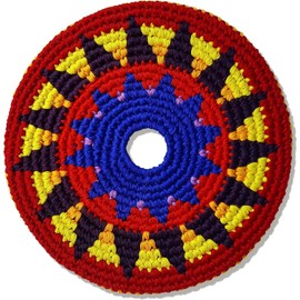 Buena Onda El Grande Flying Disc - 8'' Flexible Sport Disc for Indoor and Outdoor Play - Amazing Handmade Quality from Guatamala - Pocket Discs are Played in Over 20 Family Fun Games - T'zununa