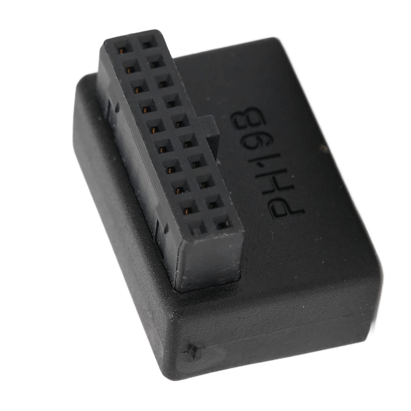 Yunseity USB Front Plate Adapter Vertical 90 Degree Angle USB