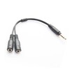 jojofuny 3pcs Headset Adapter Splitter for Headphone and Microphone Position