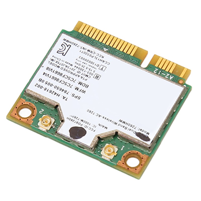 7260HMW Network Card 300Mbps 2.4GHz 867Mbps 5GHz BT4.0 Stable Safe
