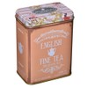 New English Teas Floral Tea Tin containing 125g Loose-Leaf English Breakfast Tea