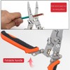 12in1 Multifunctional Wire Stripper,Foldable Wire Stripper Twister,Professional Electrician's Pliers, Cable