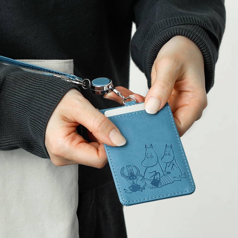 [HIGHTIDE] MOOMIN Pass Case, Navy, navy
