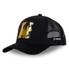 Capslab Daffy Duck Looney Tunes Metal Plate Black Trucker Cap,