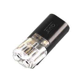 10 Pack Pluggable LED Wire Connectors, 2 Pin Double-Wire Plug-in Connectors for AWG 20-24 Gauge Cable Wires