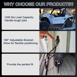 PSLER D Ring Tie Downs Anchor Heavy Duty Trailer Tie Down Hook Kit for ATV SUV UTV RV Van Trailer Truck Motorcycle Car Boat Cargo 1/4" 1200 lbs Capacity 10 Pack