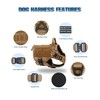 PETNANNY Tactical Service Dog Vest - No-Pull Emotional Support Harness