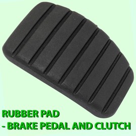 AERZETIX - C65425 - Brake and Clutch Pedal Pad - Compatible with Dacia, Renault, Nissan 465310981R, 6001551783 - Rubber - Colour Black - for Pedals Car, Vehicle