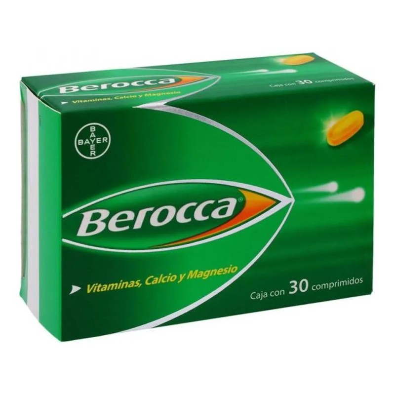 Berocca vitaminas calcio y magnesio caja con 30 comprimidos sin