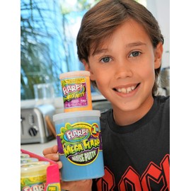 JA-RU 2 Units Assorted Color Mega Flarp Noise Putty 1 Lb (1 Pound) Scented (Orange, Lemon), Fidget Toy Squishy Sensory Toys for Kids & Adults Boys & Girls.335-2