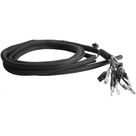 Design Engineering 010651P10 Black (8mm) 5/16" x 10' Split Sleeve Wire and Hose Protection