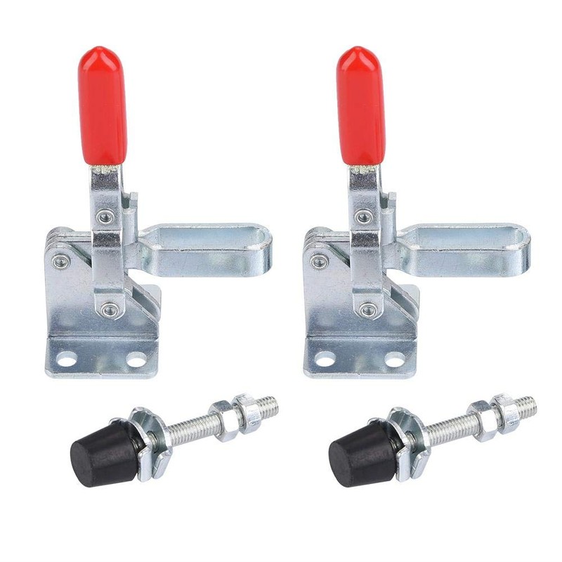 Yosoo Mini Toggle Clamp 2-Piece Set GH-101-A Vertical Clamp Downward