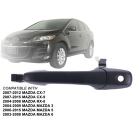 Auto Parts Avenue APA Replacement Exterior Door Handle with Keyhole for Mazda 3 5 6 CX-7 CX-9 RX-8 Front Driver Left Side
