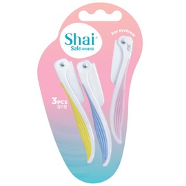 Dorco Shy Safe Eyebrow Razor 3-pack, mixed colors, 3 pieces / 도루코 샤이세이프 눈썹면도기 3개입, 혼합색상, 3개