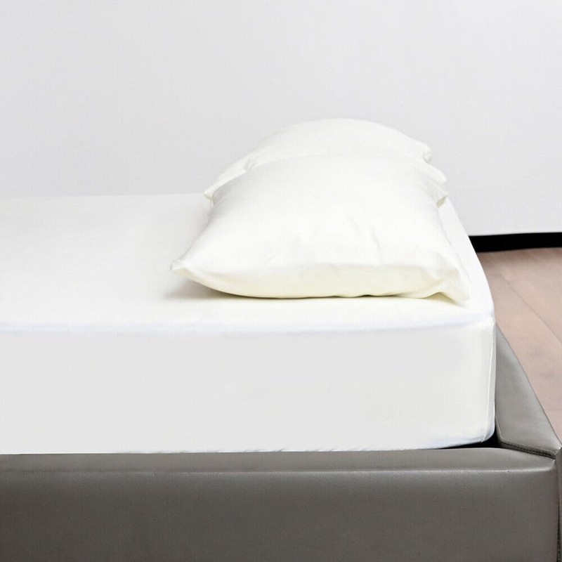 KHIM 100% Cotton 40CM/16inch Extra Deep Fitted Sheet Single, Double,