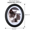 SENENQU 2 Pack Black Oval Picture Frames 8x10 Classic Oval