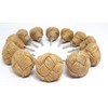 Lot of 12 Monkey Fist Jute Rope Shelves Drawer Knobs