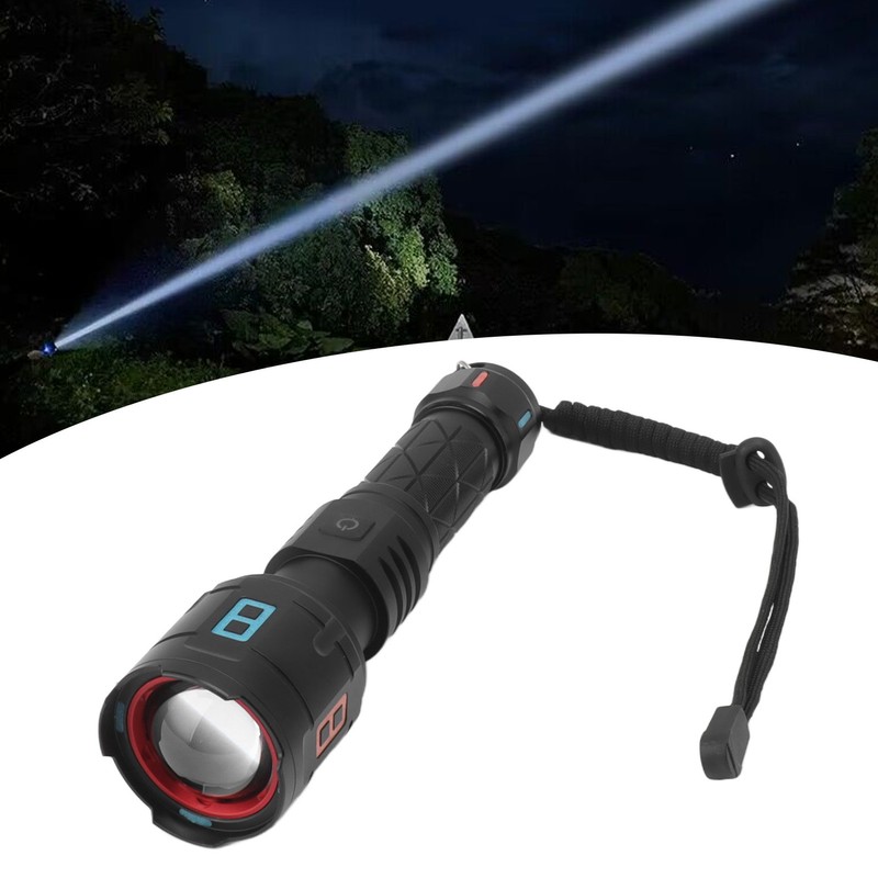 Rechargeable LED Flashlights 10000LM 5 Modes Super Bright Waterproof Flashlights