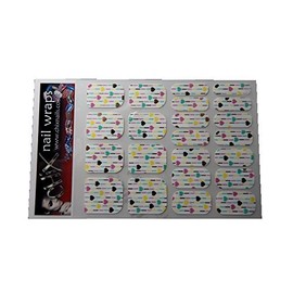 Chix Nails Designer Minx Trendy Style Fingers Toes Vinyl Foils Nail Wraps, Heart Strings