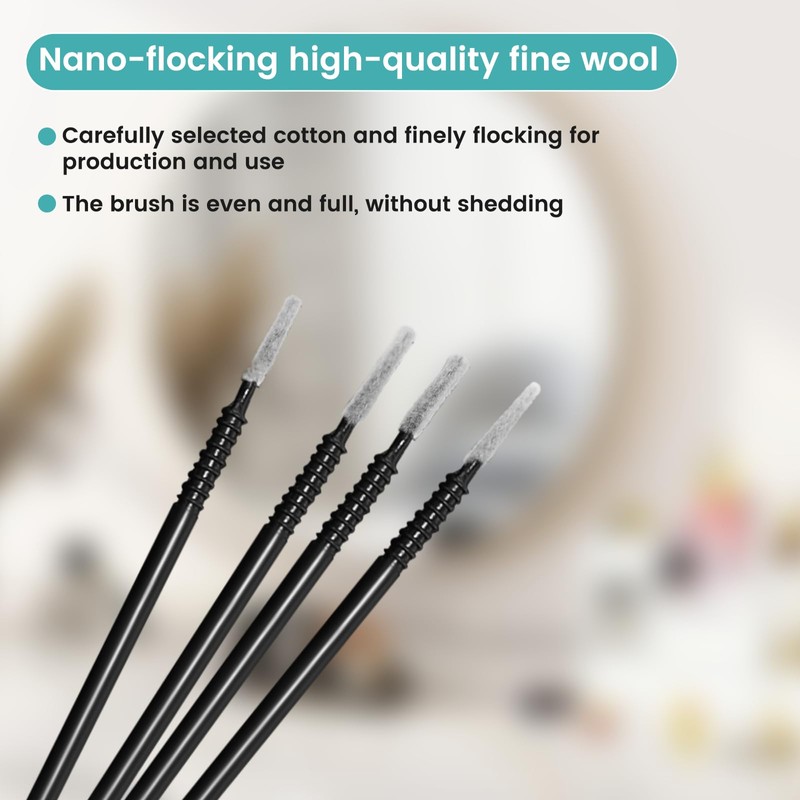 200 Disposable Micro Brushes & Mascara Wands - Microswabs for