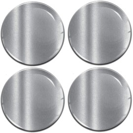 4 x 65mm 3D Domed Car Wheel Centre Rims Silver Stickers Decals for Caps Vehicle Auto Tuning Emblem A 9765