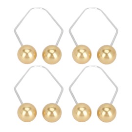 2 Pair Dimple Trainer Tool Piercing Free Improve Smile Dimple Maker Balls for Face Cheeks Gold