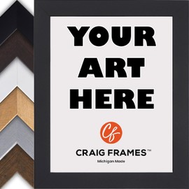 Typography Signs Wall Art, Grateful, Thankful, Blessed Custom Framed Home Décor, 12x16, 50 Custom Frame Options