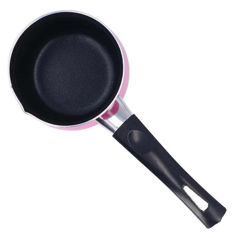 Mini Milk Pot Anti Sticky Single Handle Easy to Clean