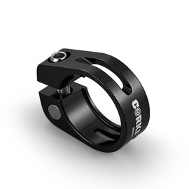 Corki Cycles Bike Seatpost Clamp 30mm Bike Seat Post Collar Aluminium Alloy Black