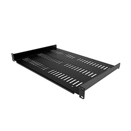 StarTech.com 1U Server Rack Shelf - Universal Vented Rack Mount Cantilever Tray for 19" Network Equipment Rack & Cabinet - Durable Design - Weight Capacity 55lb/25kg - 12" Deep (SHELF-1U-12-FIXED-V)