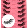 Half Lashes Natural Clear Band Eyelashes 3 4 False Lashes