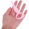 Peine para Pestañas de Plástico Rosa Guía para Rímel y