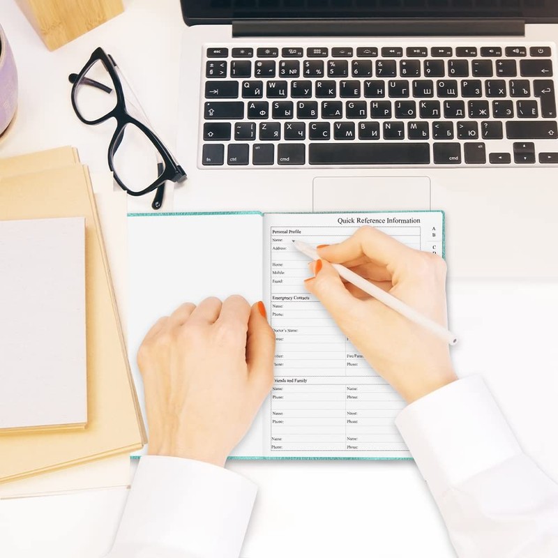 Hardcover Password Book with Alphabetical Tabs - Internet Password Keeper